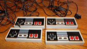 Lot Of 4 Nintendo NES Controllers UnTested One original NES-004