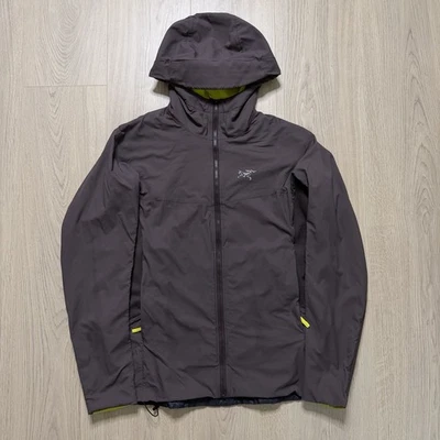 Sudadera con capucha Arcteryx Atom LT gris ricino citrón para mujer grande ligera 2016 Gorpcore Foto 1 de 4