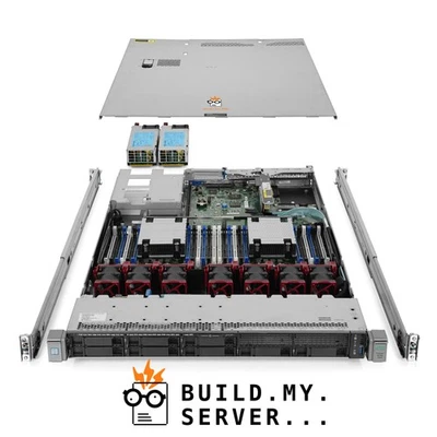 HP ProLiant DL360 G9 Server 2x E5-2667v4 3.20Ghz 16-Core 128GB RAM 4x Caddies - Image 1 of 4