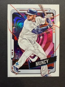 2024 Topps Chrome Cosmic White Hole Refractor #181 Max Muncy Dodgers (C) - Bild 1 von 2