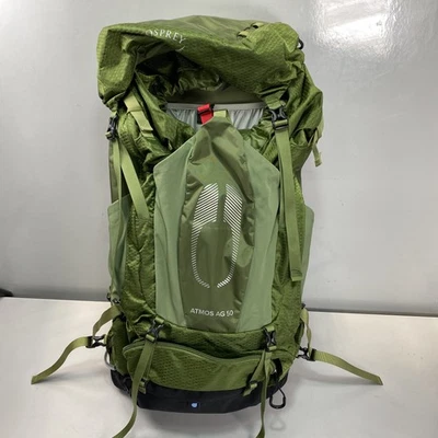 Osprey Atmos AG 50 Men's Light Hiking Backpack - Mythical Green - Image 1 of 4