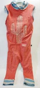 Rags to raches 5/6 Toddler Jumper  Romper Red Salmon Cactus Pastel Cond 10/10 💯 - Picture 1 of 3