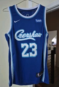 Lebron James #23 Los Angeles Lakers Jersey Crenshaw Edition Nike Size 48 - Picture 1 of 10