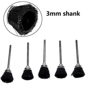 1 Set 5PCS Brushes Wheel Brushes 3.0mm Shank Bristles Wheel Brushes Brushes Rust - Picture 1 of 8