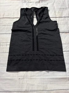 Black Fabletics Kathleen Tank Top Cut Out No Tags See Measurements S/ M - Picture 1 of 6