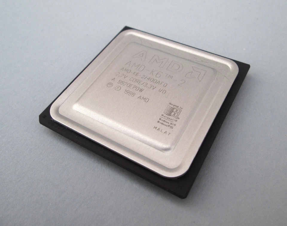 AMD Socket 7 CPU, AMD K6-2 400AFQ, 400 Mhz CPU Processor - Image 1 of 3