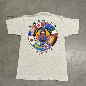 Vintage 90er Jahre Speedo T-Shirt No Pain No Spain Olympics USA Größe Large - Bild 1 von 8