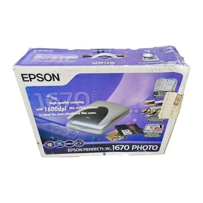 Epson Perfection 1670 Photo Scanner 1600dpi USB High-Quality Film Scans New! - Image 1 of 4