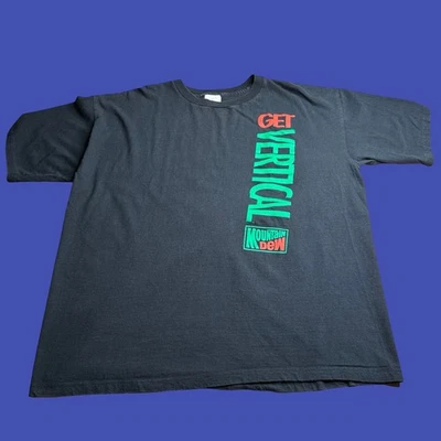 Camiseta Mountain Dew Para Hombres XL Get Vertical Promo De Colección Años 90 Puntada Única EE. UU. Foto 1 de 4