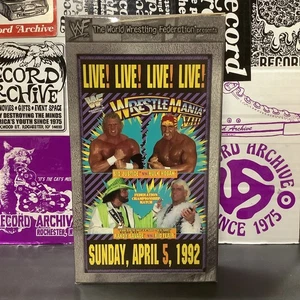WWF Wrestlemania 8 VIII - Sid Justice vs. Hulk Hogan - Wrestling VHS Tape - Picture 1 of 7