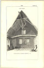 1850 Engraving Roof Early English Solar House Charney Berks