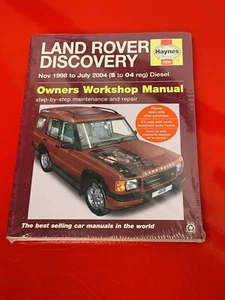 Land Rover Discovery 1998 a 2004 diésel nuevo de lote antiguo manual de taller Haynes - Imagen 1 de 5