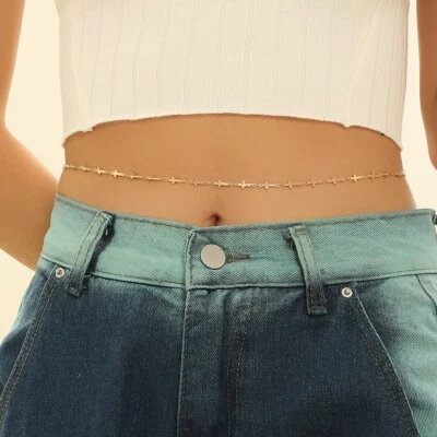 Moda Mujeres Cintura Vientre Cuerpo Cadena Clásico Bikini Simple Cruz Jesús 2056 Foto 1 de 4