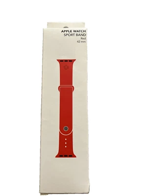 Apple Watch Sport Band red 42mm Adjustable Sportband 2 Series 1 OAK Redesigned - Image 1 of 2