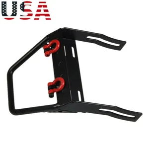 Metal Front Bumper with Winch Mount Shackles For 1/10 RC AXIAL SCX10 Crawler US - Picture 1 of 8