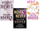 Colleen Hoover 3 Books Set (Without Merit, Never Never, Heart Bones)  USA ITEMS