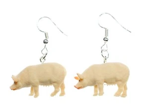 Pig Earrings Ear Pendants Miniblings Lucky Pig Luck Charm Pigs - Picture 1 of 4