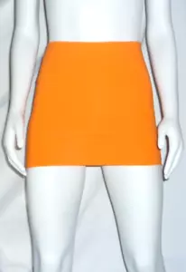 Bodycon donna minigonna elastica in spandex - arancione - XS S M - NUOVA - Foto 1 di 3