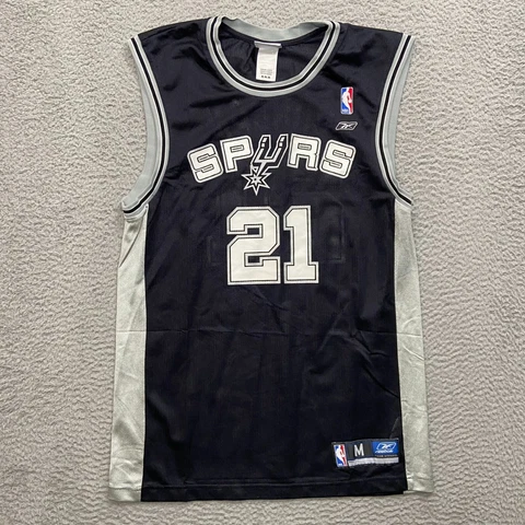 Vintage Rebook SAN ANTONIO SPURS Tim Duncan Swingman Jersey Mens Size Medium Cover