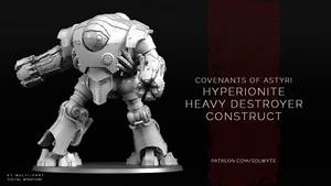Covenants of Astyri - Hyperionite Heavy Destroyer Construct(125mm)/by Solwyte - Picture 1 of 2