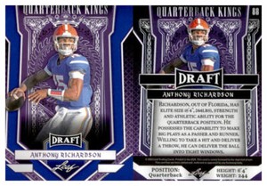 2023 LEAF DRAFT PICK FOOTBALL "BLUE" - YOU PICK #1 - #100 * FREE SHIP *