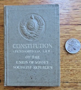 1938 Constitution Fundamental Law Union of Soviet Socialist Republics Small Book - Bild 1 von 7