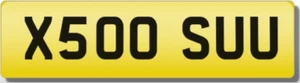 SUE X5 SUSAN SUSIE BMW FIAT 500 SUU SU Private Registration Number Plate - Picture 1 of 1