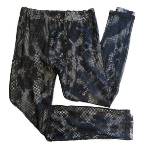 Neu ohne Etikett Kill City schwarze Batikhose mit Netzüberzug M/L - Bild 1 von 7