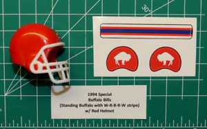 1994 Alternate Buffalo Bills *DIECUT DECALS* & Football Gumball Helmets OPI AFL