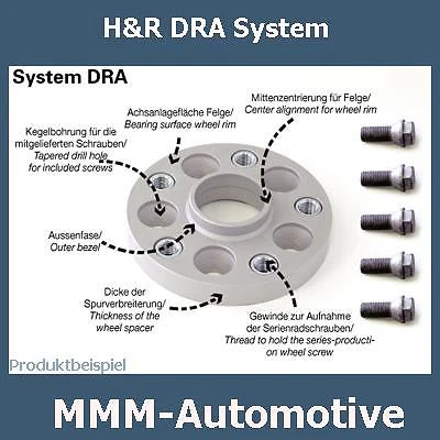 Ensanchamiento de carril placas de carril H&R SV 50mm 5015580 Alfa Romeo Spider (tipo 916) Foto 1 de 1