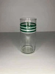 Juego de 8 vasos altos de rayas verdes y blancas - Imagen 1 de 3