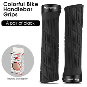 Empuñaduras de manillar de bicicleta de MTB WEST BIKING bloqueo de un lado en empuñaduras de bicicleta de ciclismo negras - Imagen 1 de 10