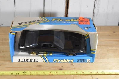 VINTAGE ERTL BLACK PONTIAC FIREBIRD GOLD RIMS CRISP BOX - Image 1 of 4
