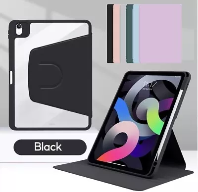 Rotating Stand Case for iPad Air M3/M2, iPad Pro M5 M4 13" 11" 10.9" Clear Cover - Image 1 of 4