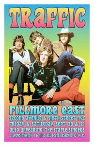 RÉPLICA DE TRÁFICO PÓSTER DE CONCIERTO 1968 - Imagen 1 de 1