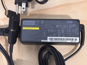 Original Lenovo ThinkPad 65W Laptop Netzteil Ladegerät Adapter eckig/USB C Spitze - getestet - Bild 1 von 3