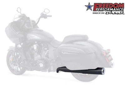 Freedom Performance 4.5" Ghost Pipe Chrome Cap Indian Challenger Pursuit IN00140 - Image 1 of 2