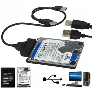 USB To Sata External HDD SSD Hard Disk Dirive Adapter 2.5" Converter Lead Cable - Picture 1 of 2