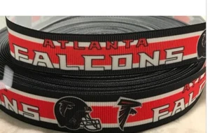 Falcons Ribbon - 7/8" Grosgrain Ribbon - Football Ribbon - Atlanta Falcons - Picture 1 of 1