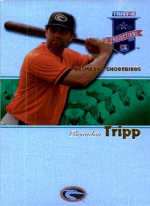 2008 TRISTAR PROjections Reflectives Green #119 Brandon Tripp /50