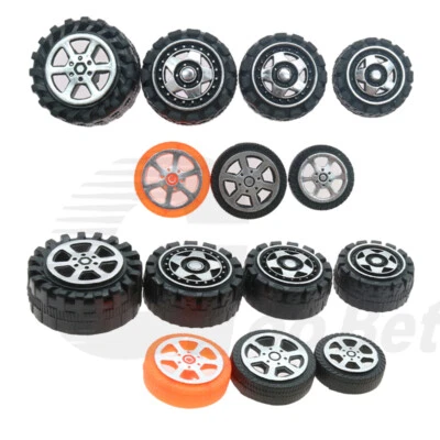 Kunststoff Rad Reifen für 2mm Achse Spielzeug RC Modell KFZ LKW 4WD Auto Ersatz - Bild 1 von 4