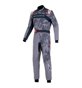 Alpinestars KMX-9 v2 GRAPHIC 5 Kart Suit CIK FIA Level 2 N 2013-1 Black Gray - Picture 1 of 7