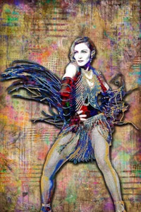 Madonna Poster, Madonna Pop Hommage Fine Art KOSTENLOSER VERSAND USA - Bild 1 von 5