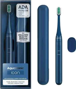 AquaSonic - Icon - Ultra-Slim Electric Toothbrush with Travel Case, Magnetic... - Picture 1 of 5
