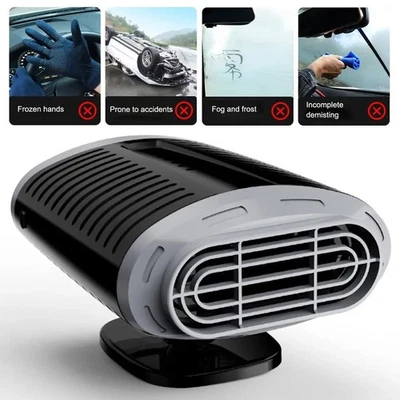12V 120W Car Heater Fan Cooler Portable Window Defroster Demister Air Purifier - Image 1 of 4