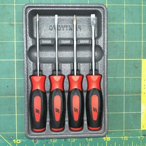 New Snap-on™ SGDX40BR 4-pc Red Instinct Mini Combo Screwdriver Set - Picture 1 of 4
