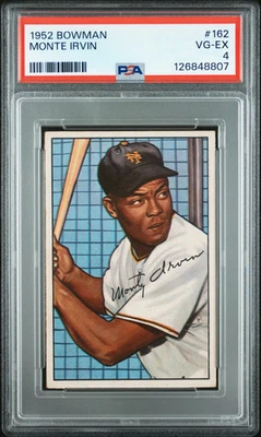 Bowman #162 Monte Irvin 1952 PSA 4 ¡En muy buen estado!! Foto 1 de 2