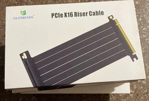 PCIe X16 GPU Riser Cable 16X Flexible Cable High Speed Extension Port Ada ❥ - Photo 1/3