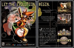 Evolution The World Of Sacred Device Sega Dreamcast 1999 2Page Advertisement