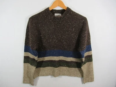 Suéter Vintage Y2K Sonoma Mezcla Lana Merino Junior Grande Pullover a Rayas Foto 1 de 4